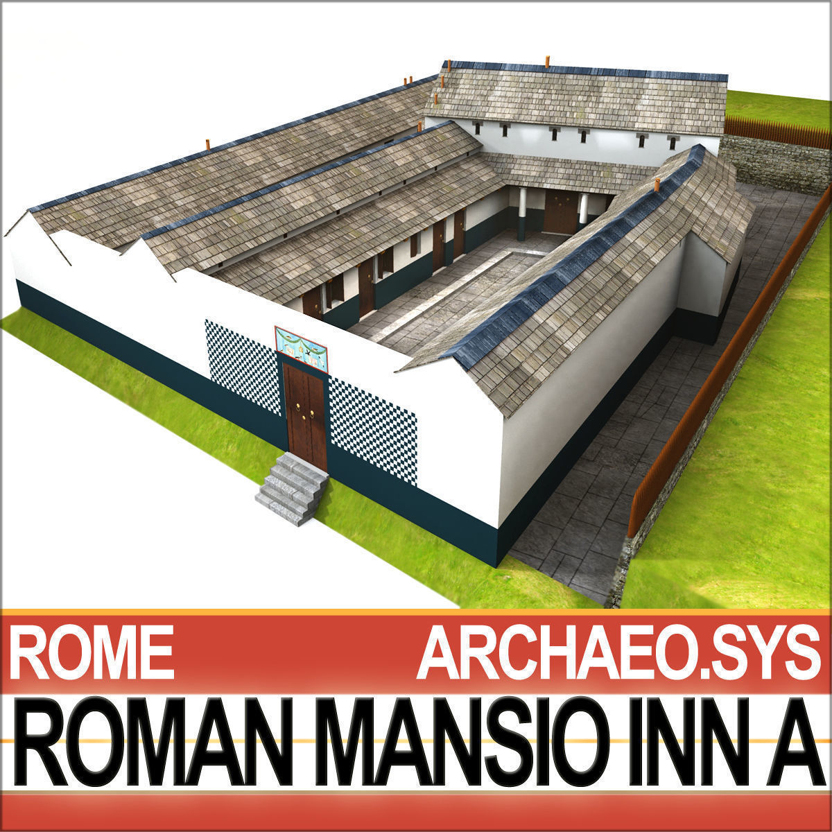 Roman Town Buildings and Walls Collection _23