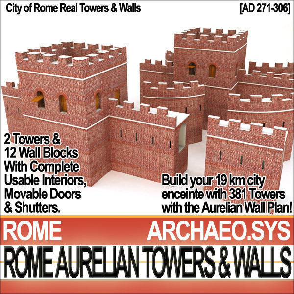 Roman Town Buildings and Walls Collection _3