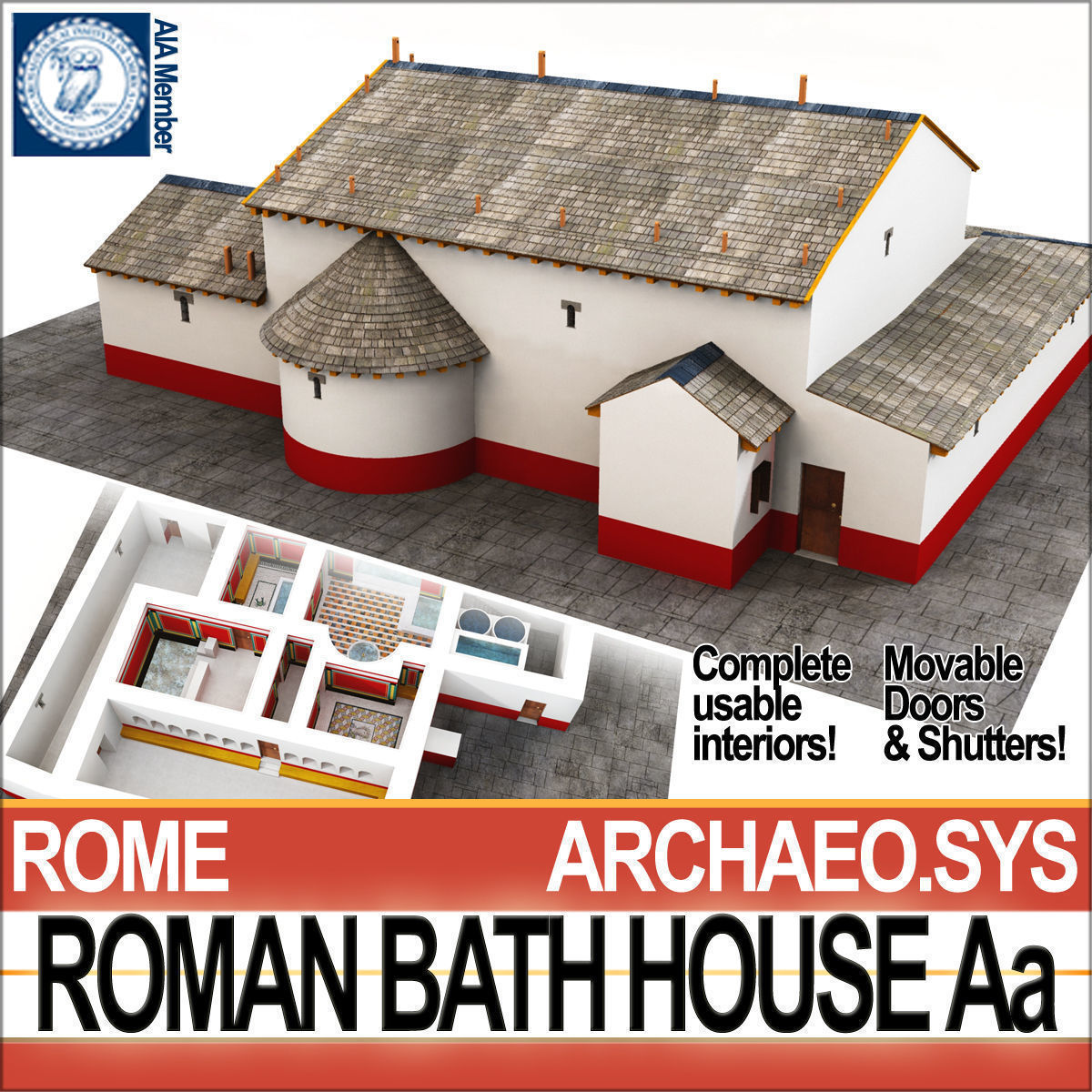 Roman Town Buildings and Walls Collection _29
