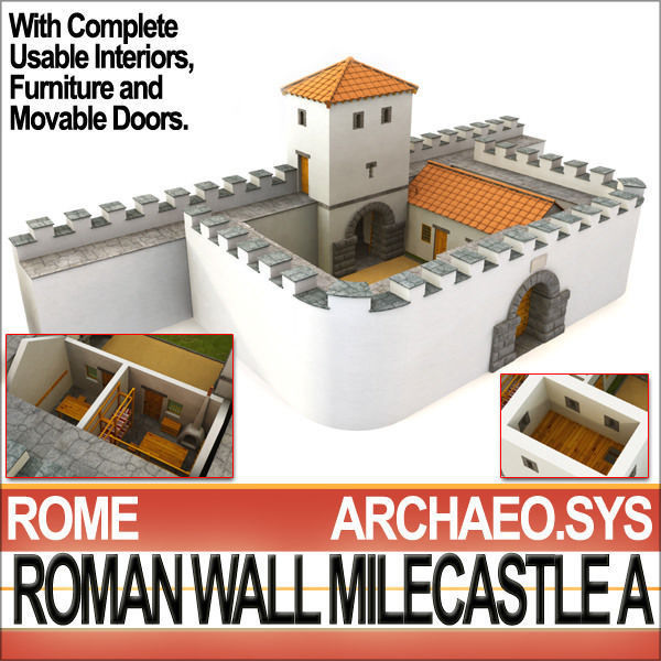 Roman Town Buildings and Walls Collection _5