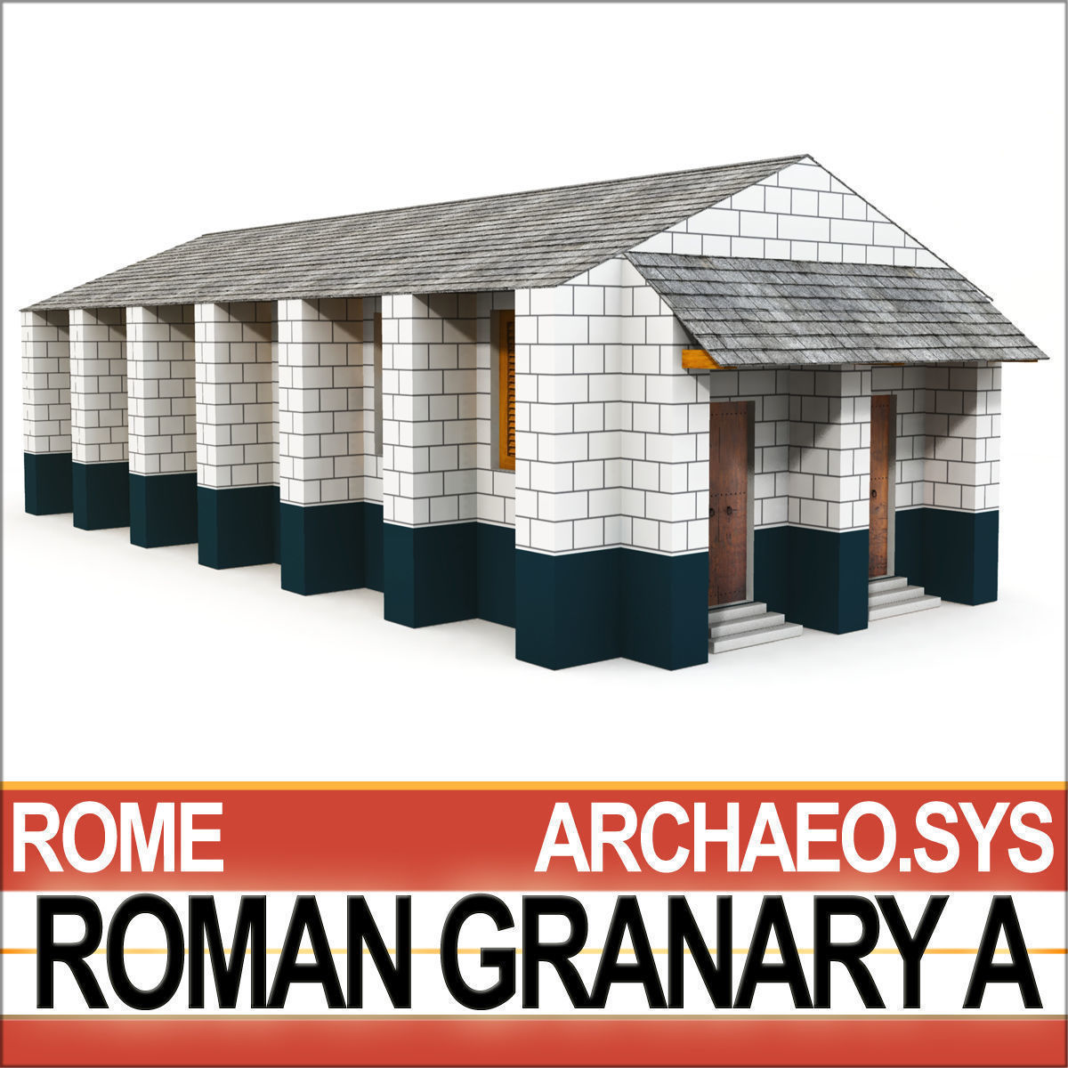Roman Town Buildings and Walls Collection _21