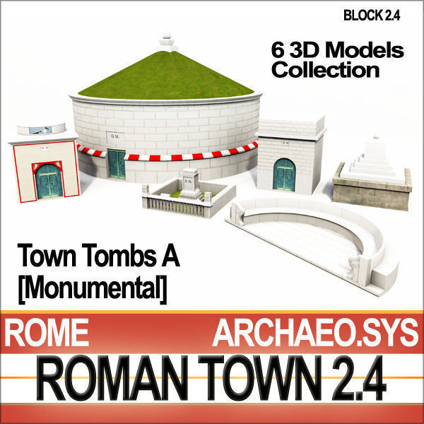 Roman Town Buildings and Walls Collection _15