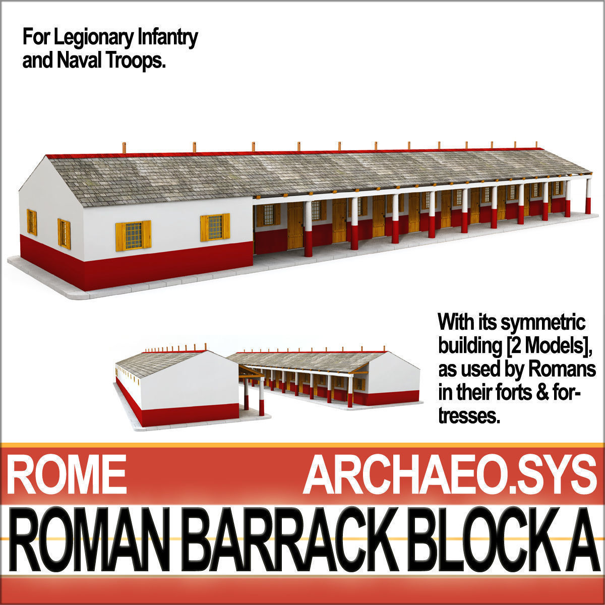Roman Town Buildings and Walls Collection _22