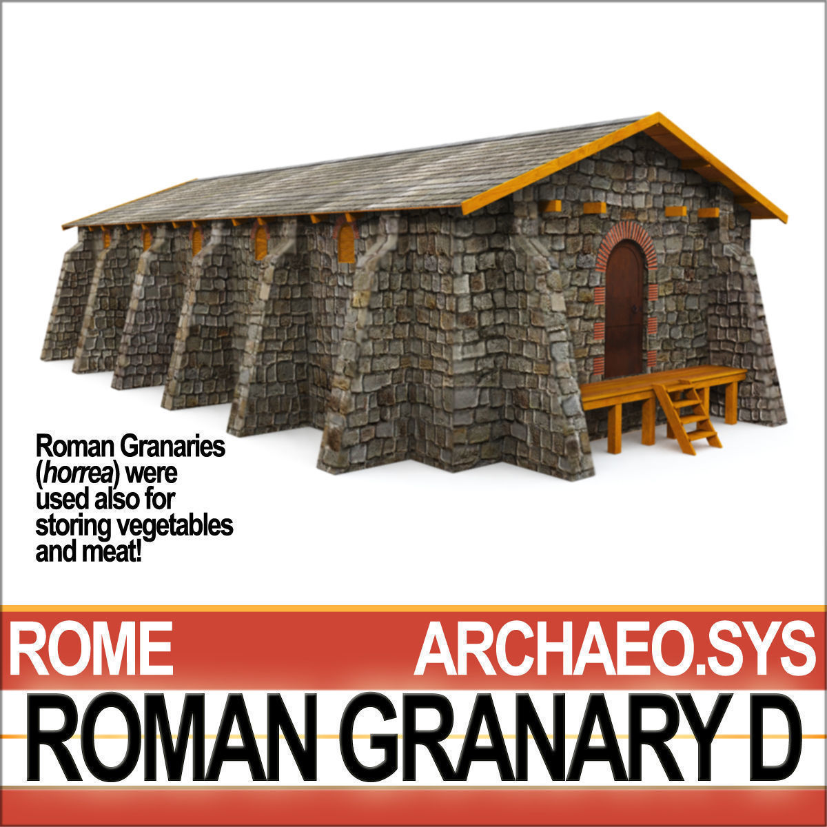 Roman Town Buildings and Walls Collection _26