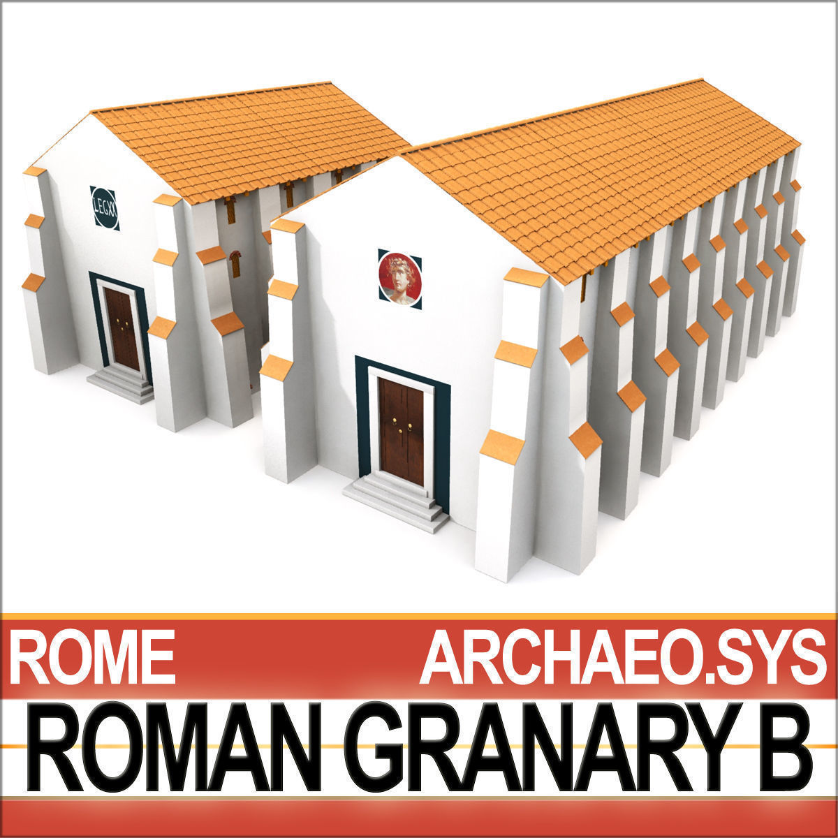 Roman Town Buildings and Walls Collection _24