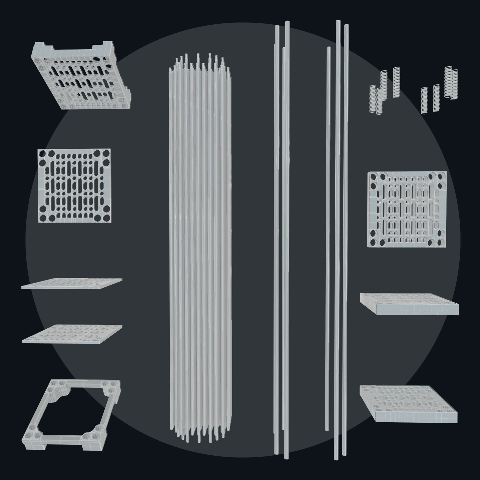 Fuel Assembly Collection Low-poly 3D model_26