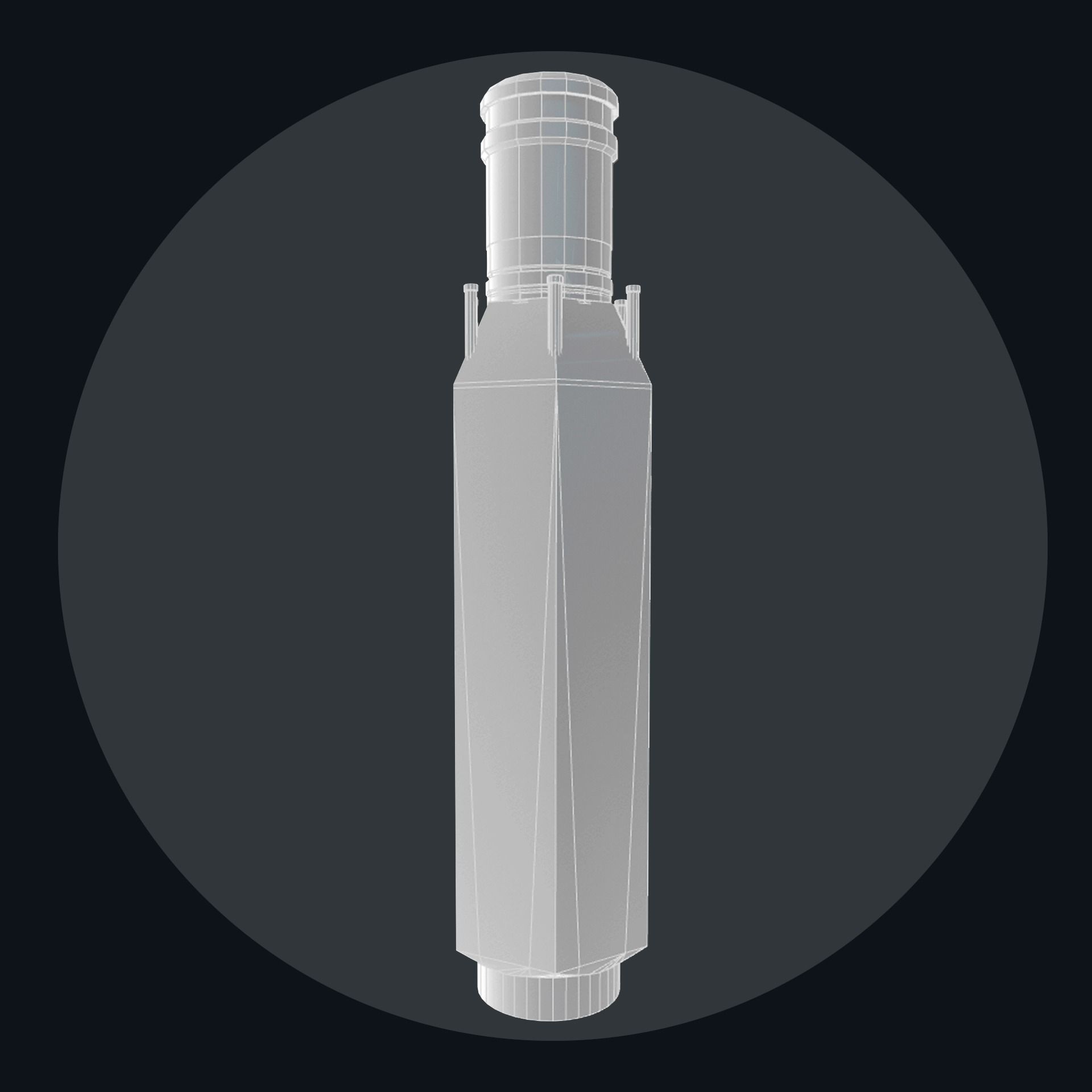 Fuel Assembly Collection Low-poly 3D model_5