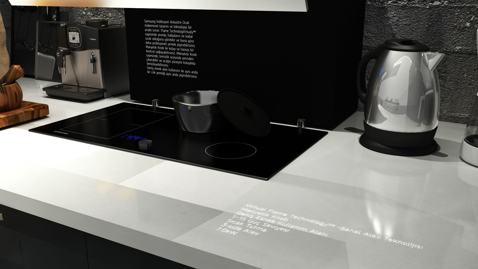 Kitchen Concept Exhibition Stand 3D model_4