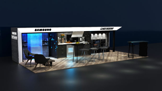 Kitchen Concept Exhibition Stand 3D model