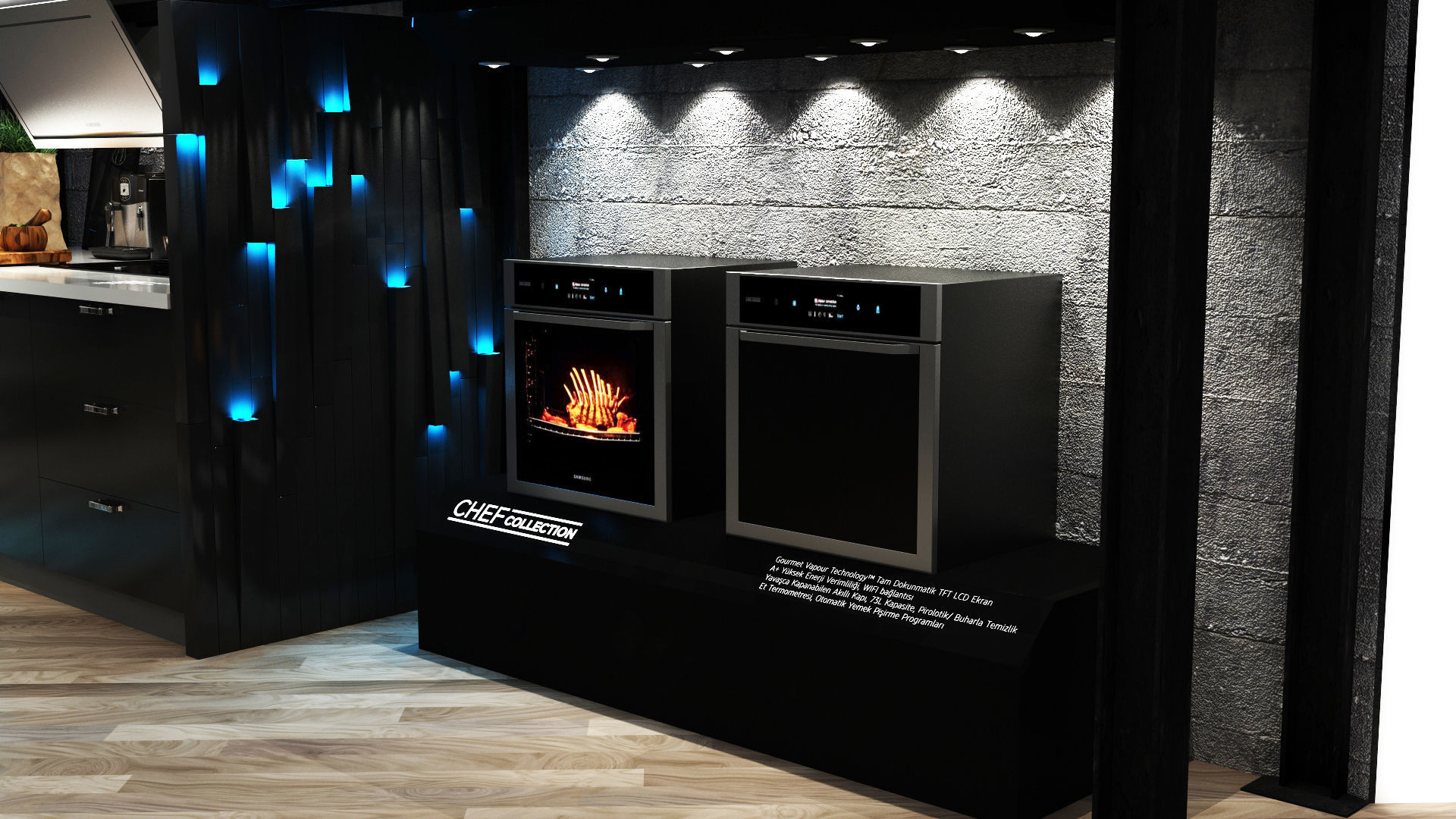 Kitchen Concept Exhibition Stand 3D model_6