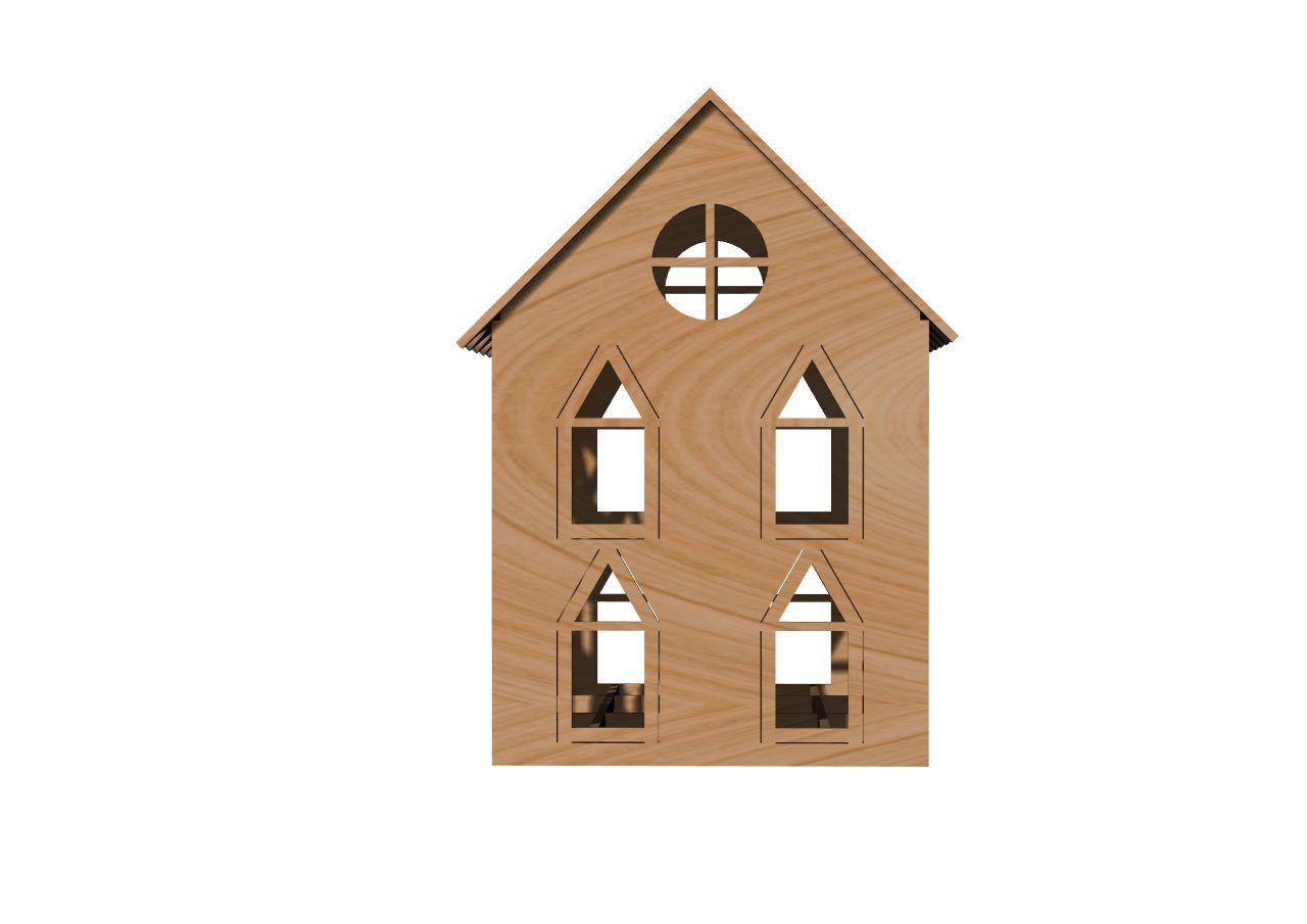 laser cutting house Free 3D print model_5