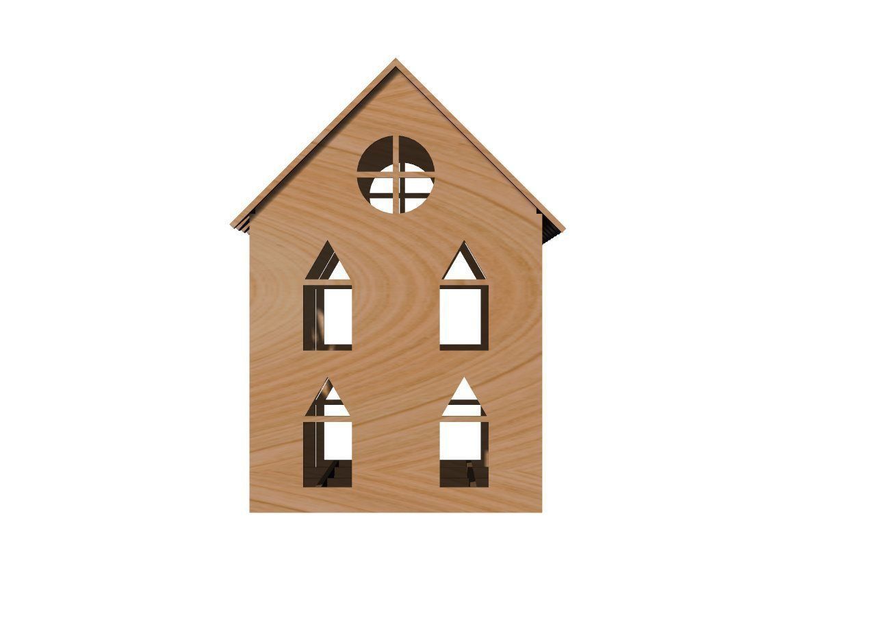 laser cutting house Free 3D print model_6