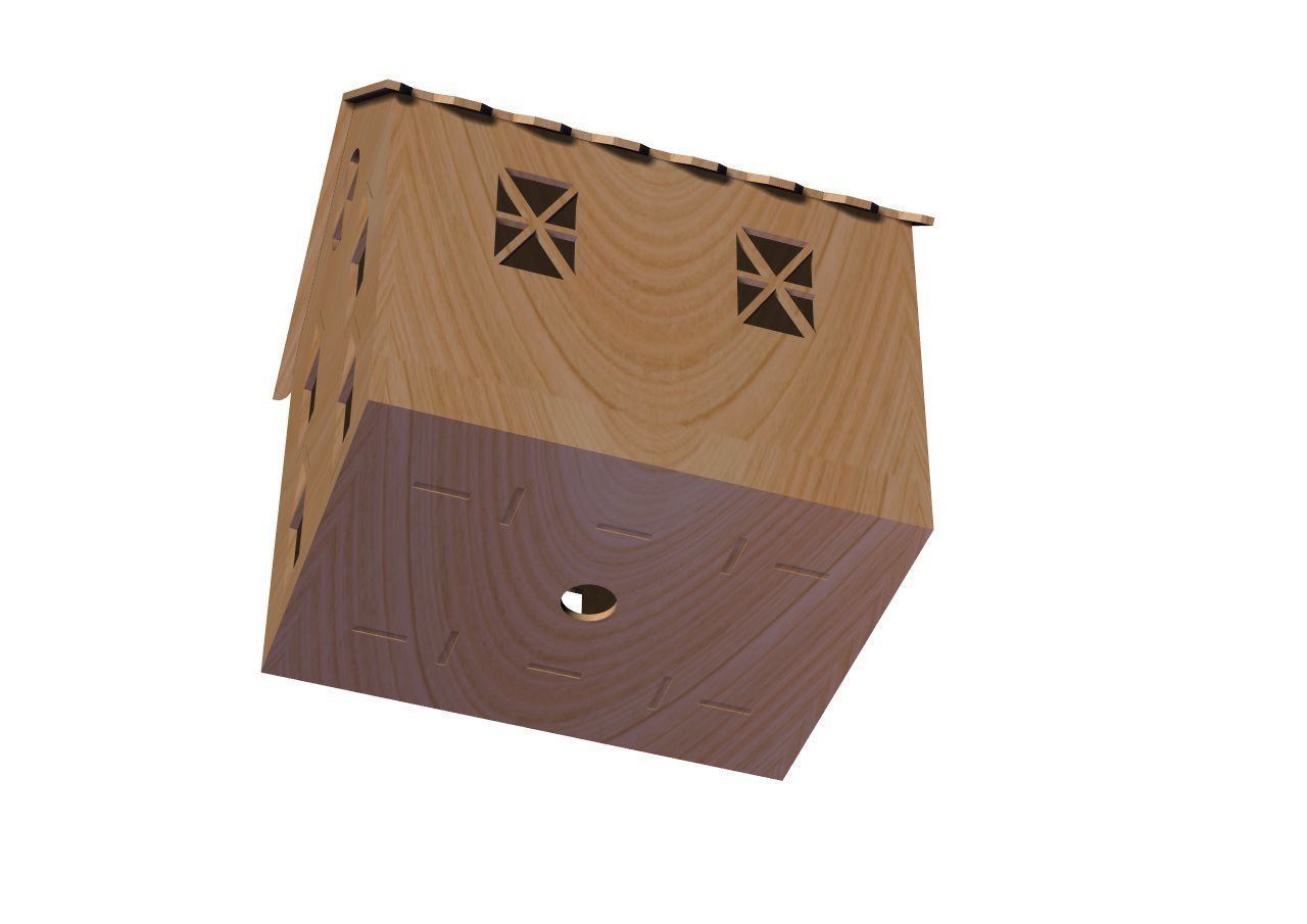 laser cutting house Free 3D print model_9