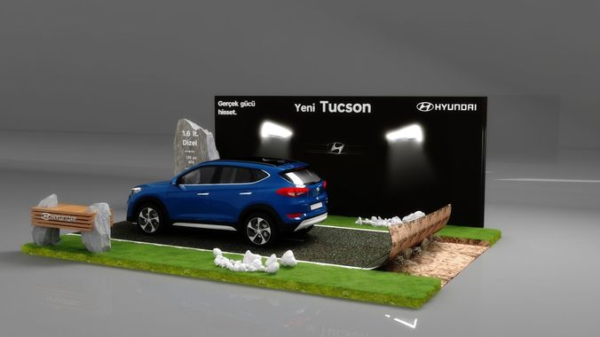Car Display Stand  3D model