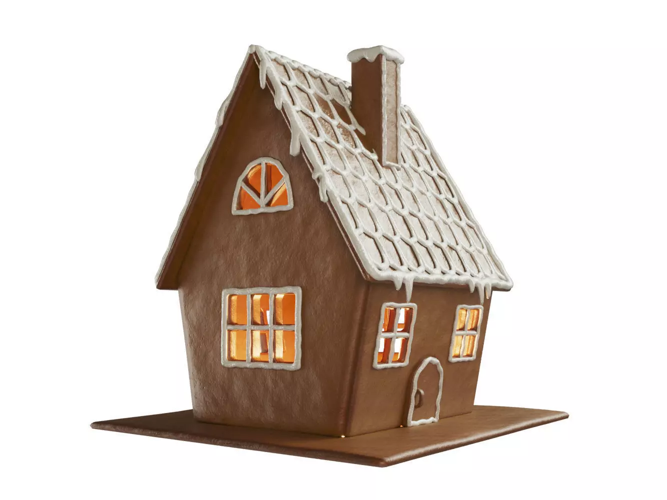 Gingerbread House 3D model_0