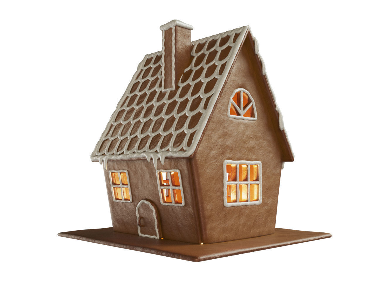 Gingerbread House 3D model_2