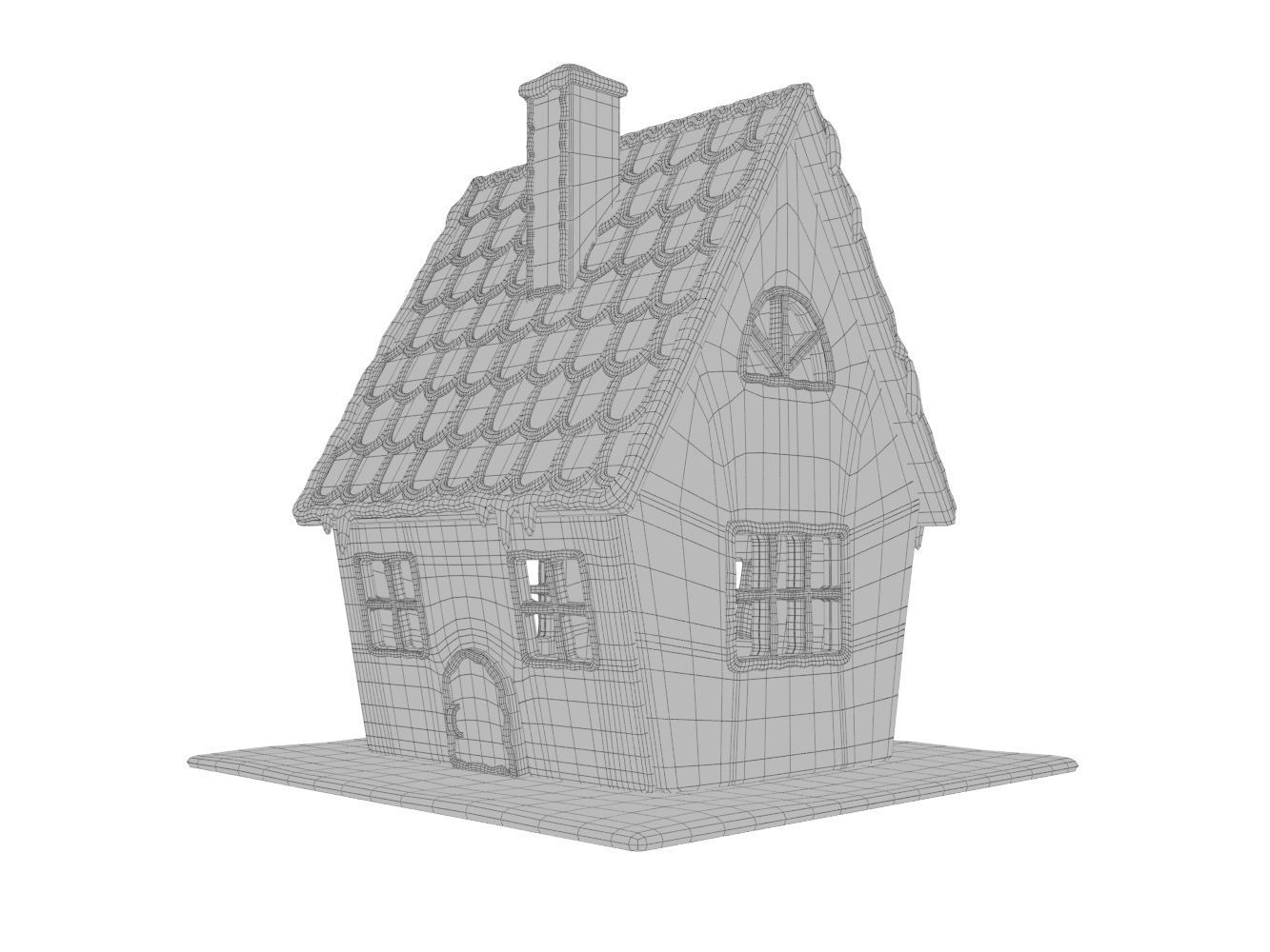 Gingerbread House 3D model_5