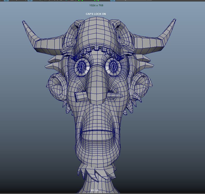 Jungle Man or Cave Man Low-poly 3D model_5