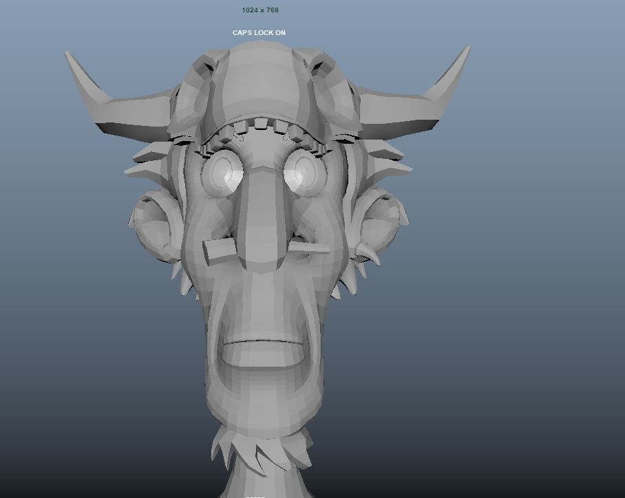 Jungle Man or Cave Man Low-poly 3D model_7