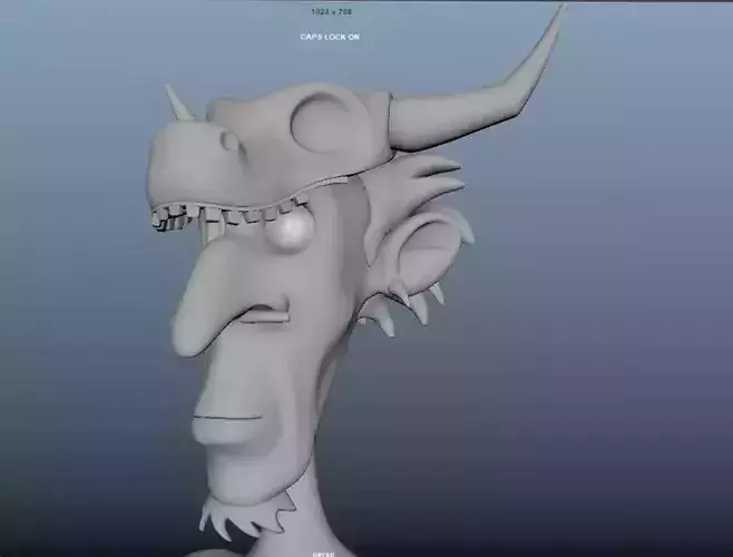 Jungle Man or Cave Man Low-poly 3D model