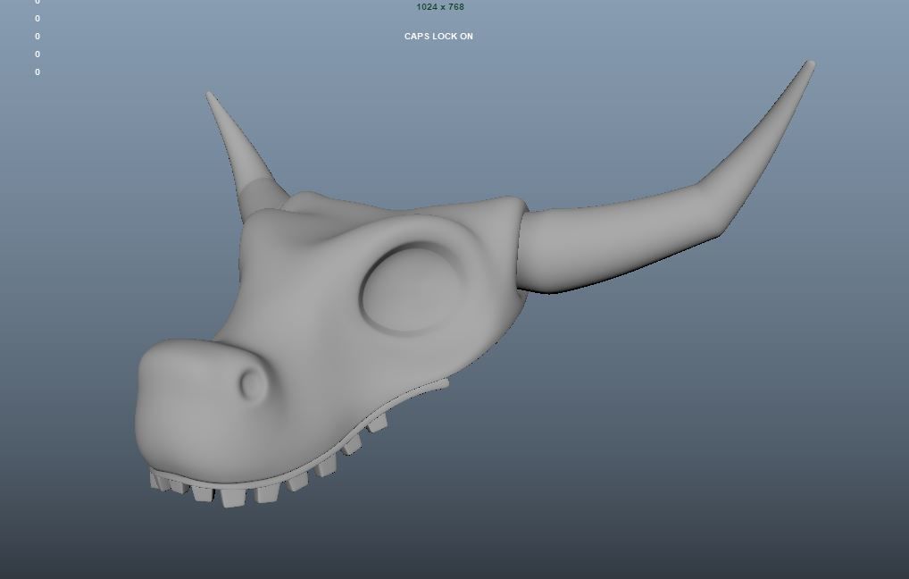 Jungle Man or Cave Man Low-poly 3D model_10