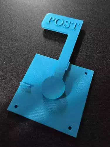 Post-box flag Free 3D print model