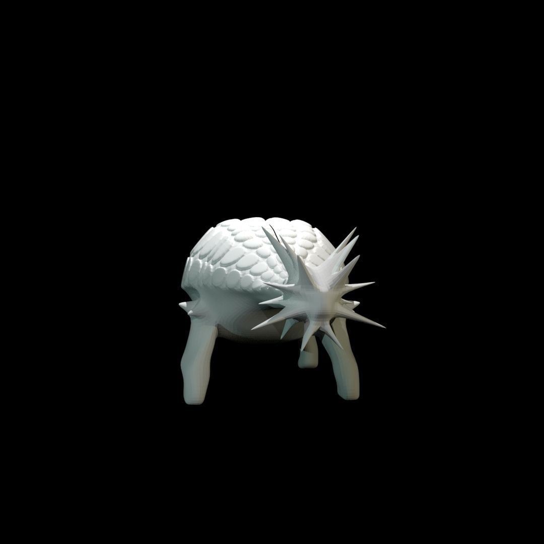 Low-Poly Ankylosaurus dinosaur Free low-poly 3D model_15