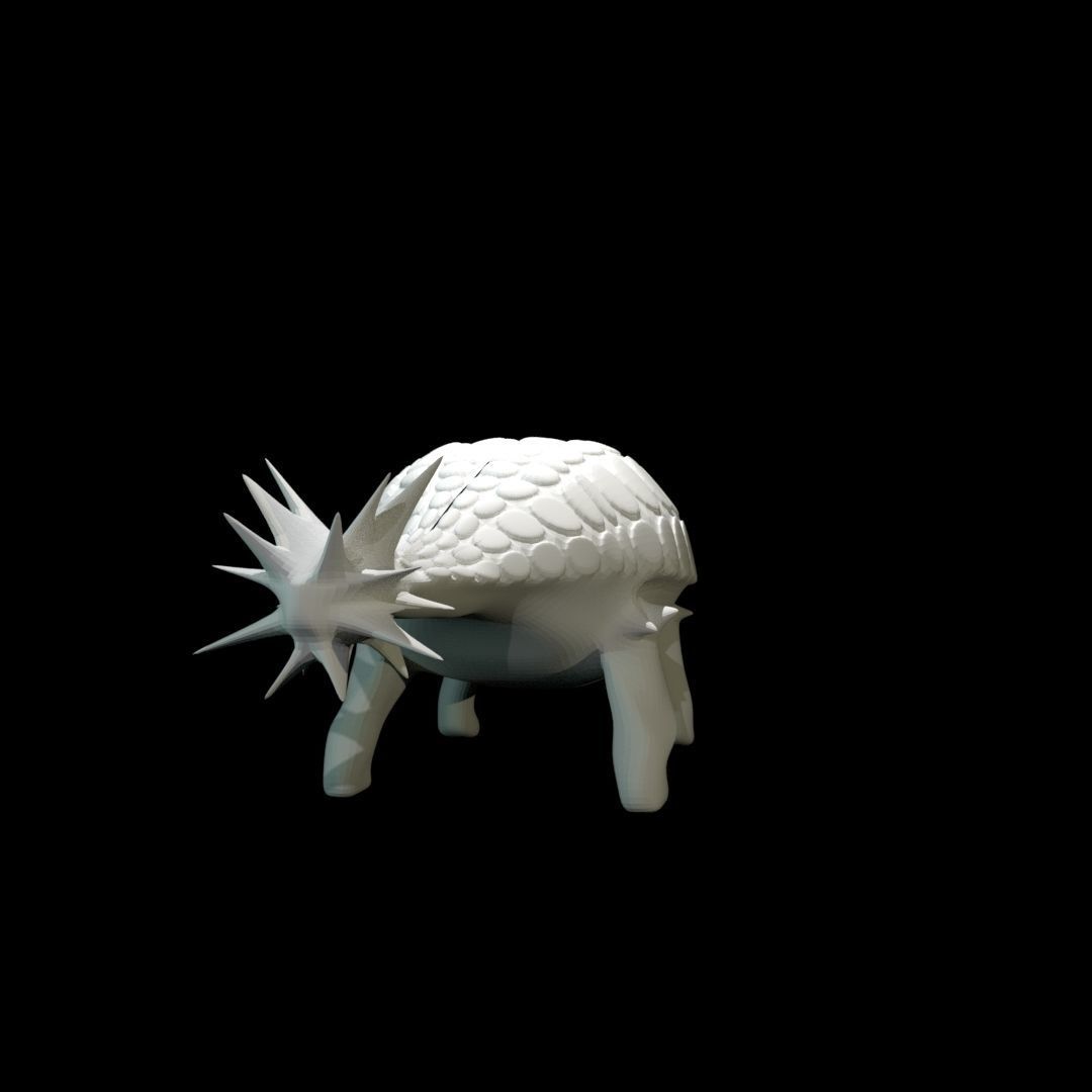 Low-Poly Ankylosaurus dinosaur Free low-poly 3D model_13