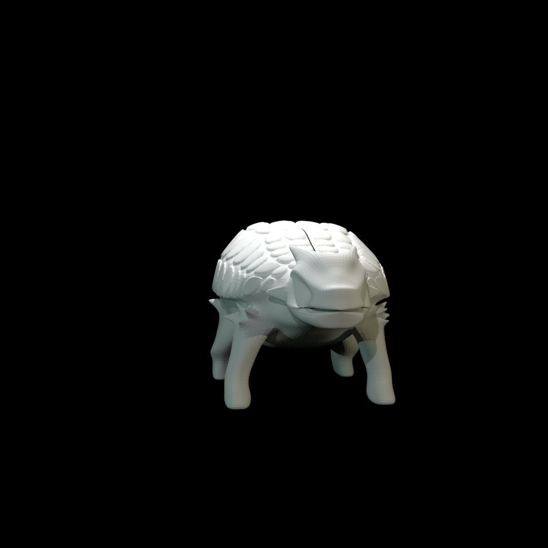 Low-Poly Ankylosaurus dinosaur Free low-poly 3D model_32