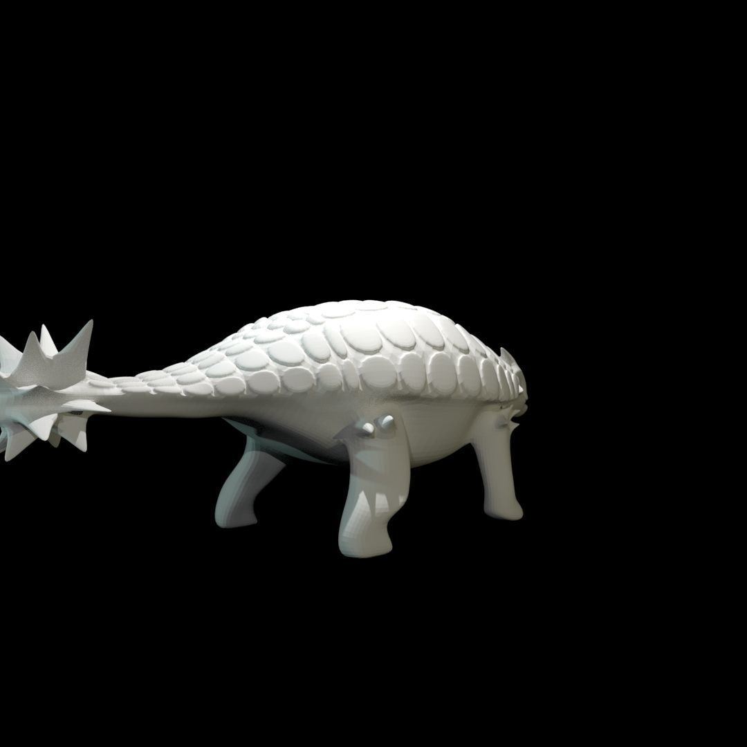 Low-Poly Ankylosaurus dinosaur Free low-poly 3D model_10