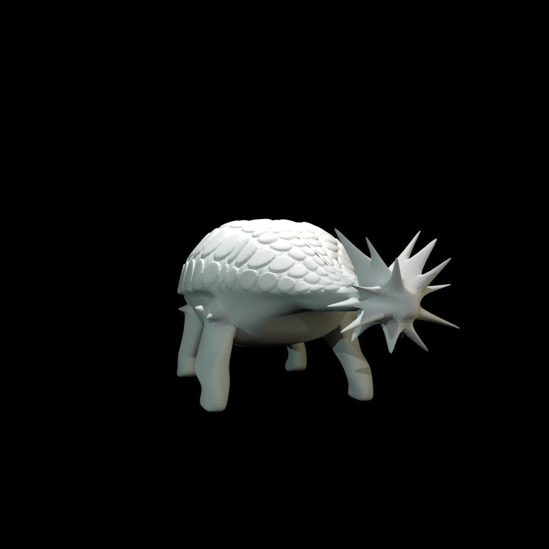 Low-Poly Ankylosaurus dinosaur Free low-poly 3D model_16