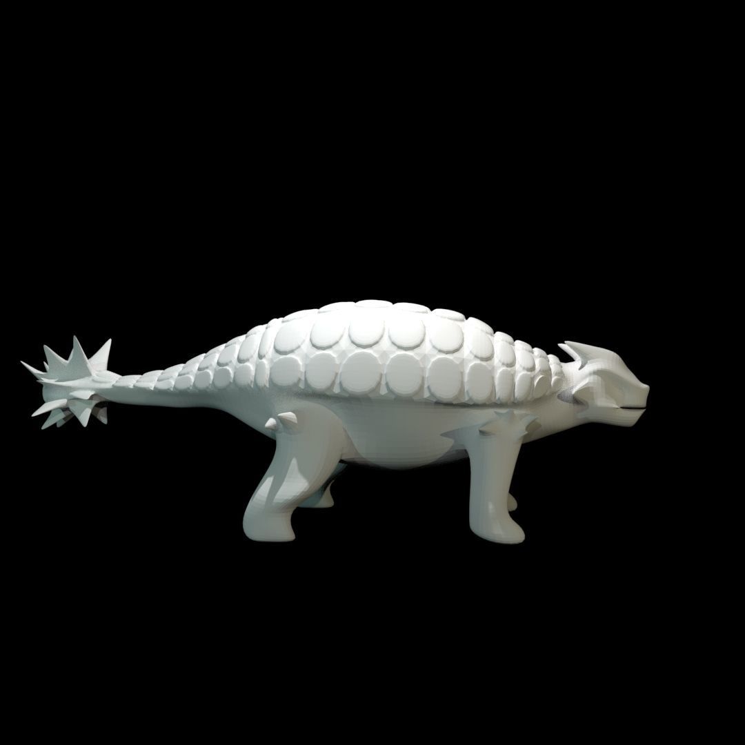 Low-Poly Ankylosaurus dinosaur Free low-poly 3D model_39