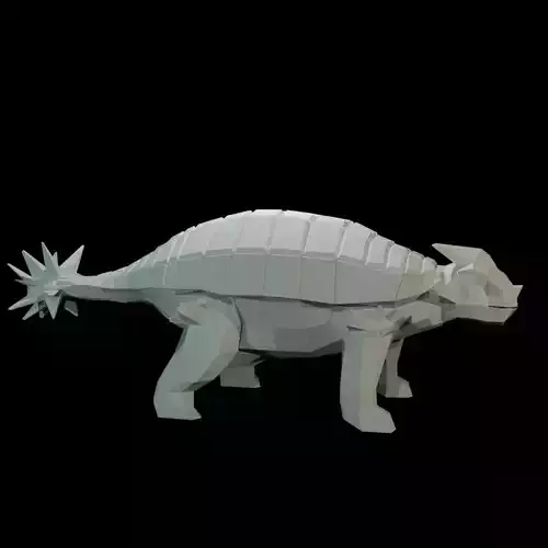 Low-Poly Ankylosaurus dinosaur Free low-poly 3D model