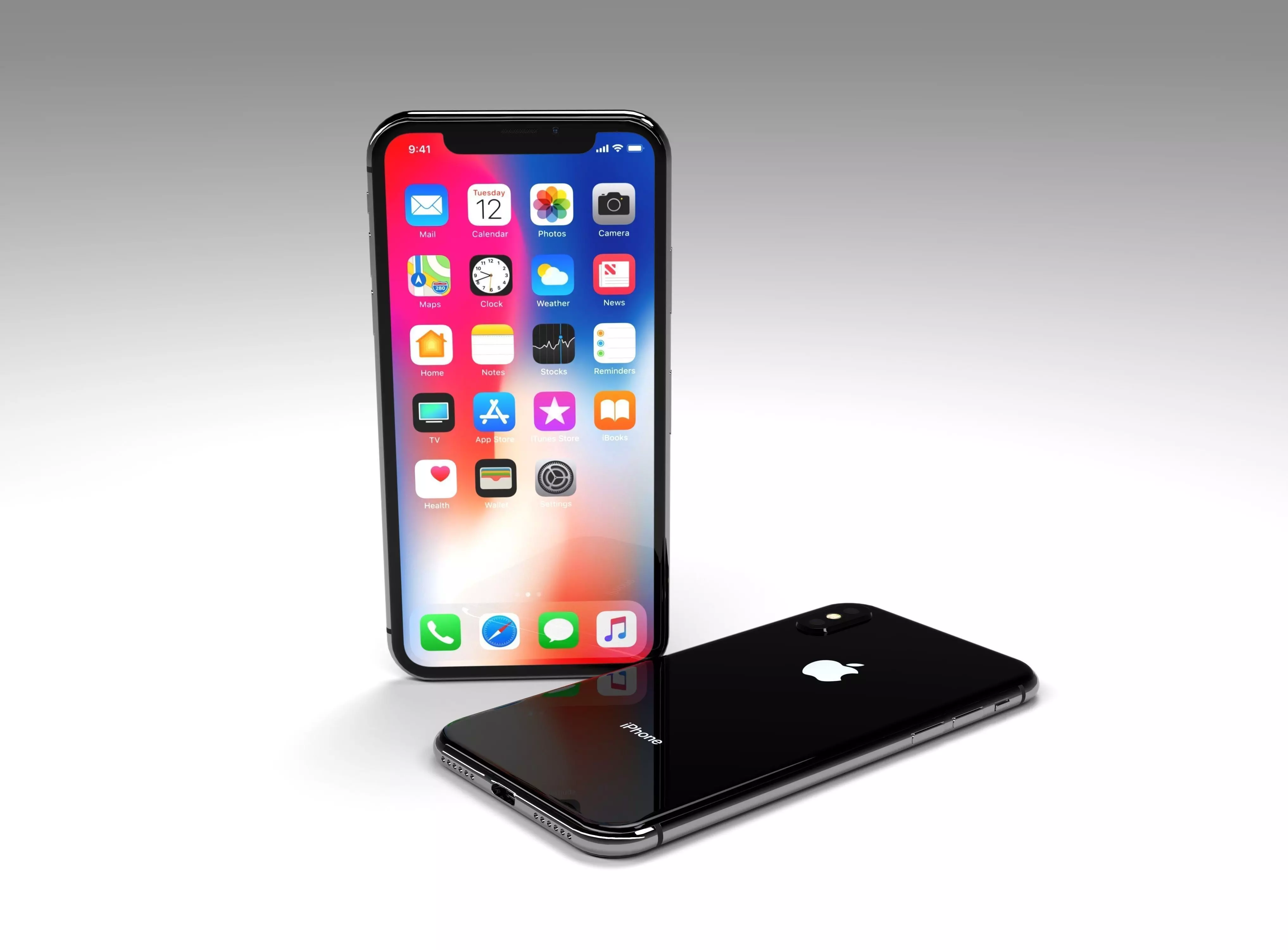 Apple iPhone X  3D model_0
