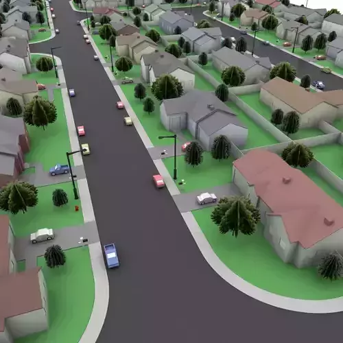 Neighborhood Block 3D model