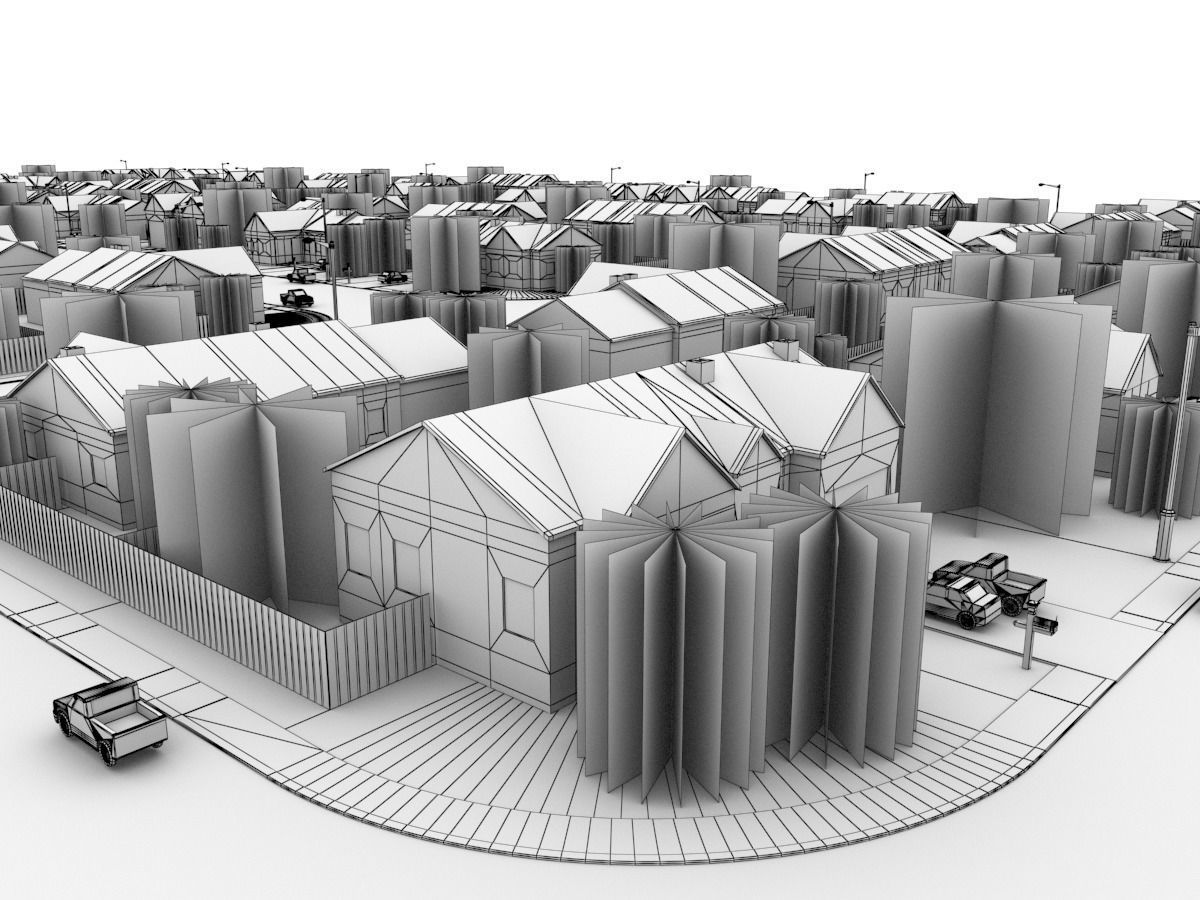 Neighborhood Block 3D model_14