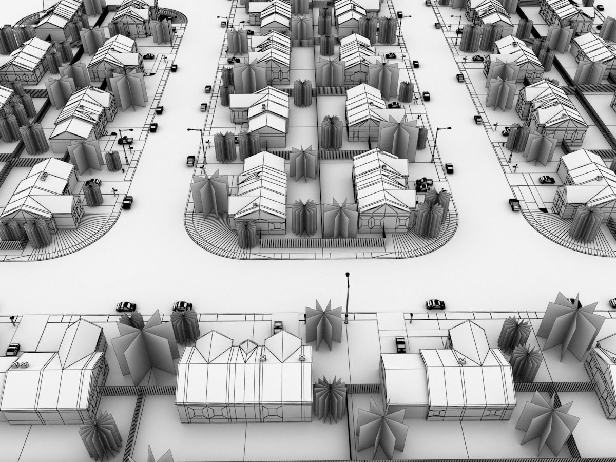Neighborhood Block 3D model_17