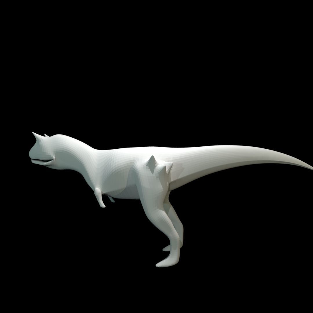 Low-poly Carnotaurus dinosaur Low-poly 3D model_22