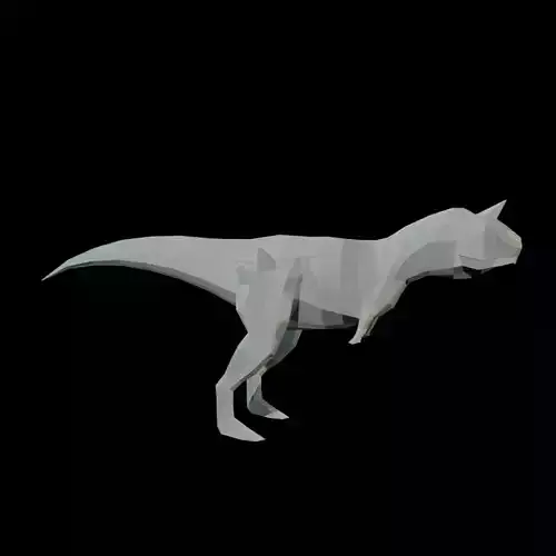 Low-poly Carnotaurus dinosaur Low-poly 3D model