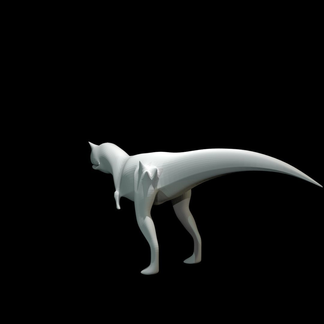 Low-poly Carnotaurus dinosaur Low-poly 3D model_18