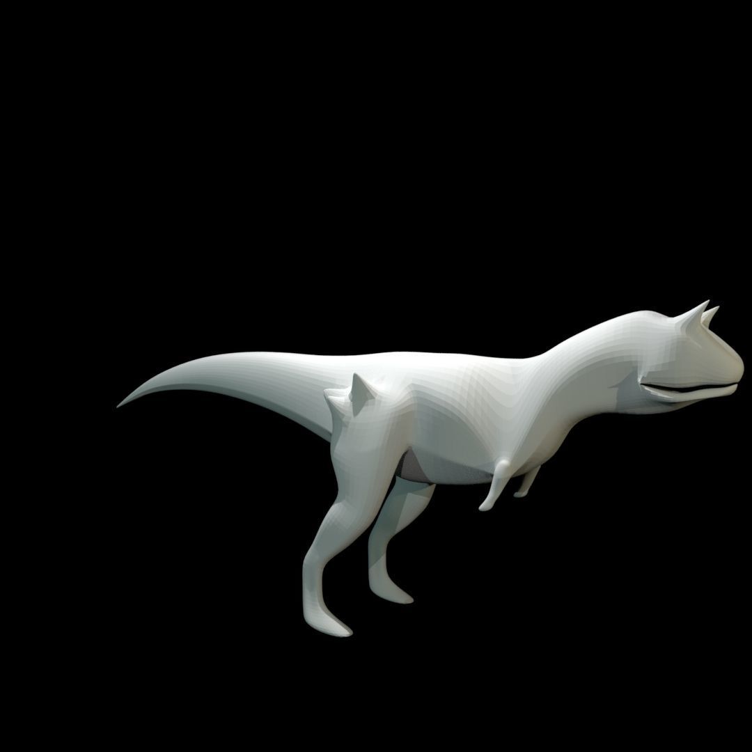 Low-poly Carnotaurus dinosaur Low-poly 3D model_37