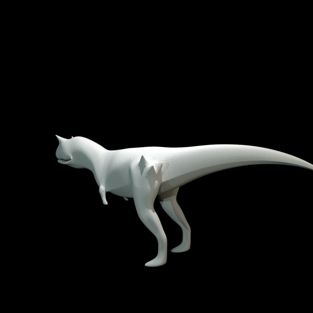 Low-poly Carnotaurus dinosaur Low-poly 3D model_20