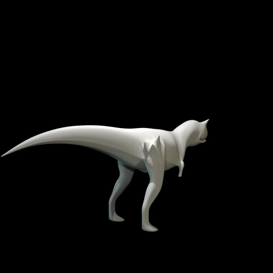 Low-poly Carnotaurus dinosaur Low-poly 3D model_10