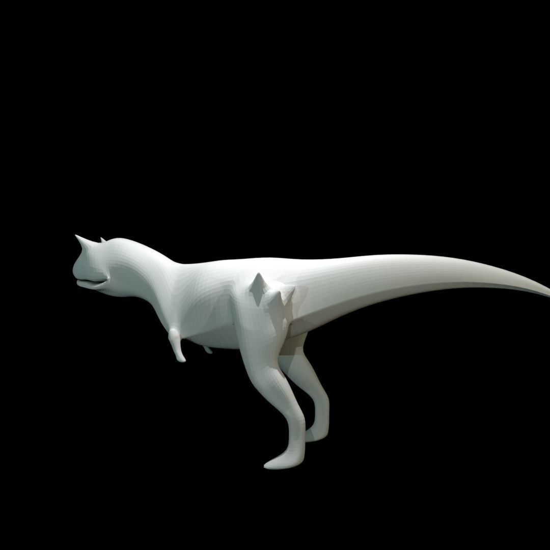 Low-poly Carnotaurus dinosaur Low-poly 3D model_21