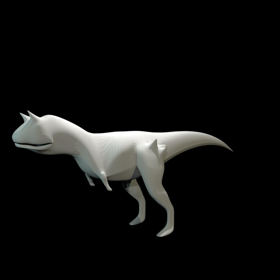 Low-poly Carnotaurus dinosaur Low-poly 3D model_26