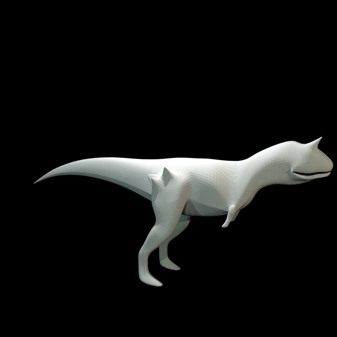 Low-poly Carnotaurus dinosaur Low-poly 3D model_38