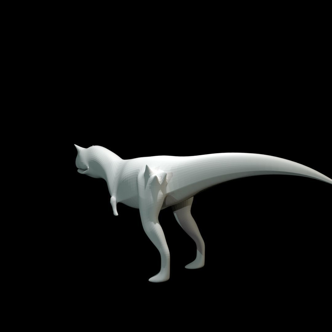 Low-poly Carnotaurus dinosaur Low-poly 3D model_19