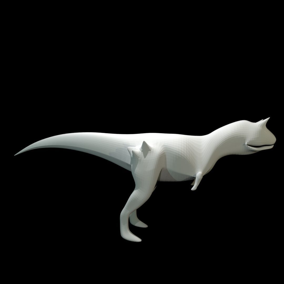 Low-poly Carnotaurus dinosaur Low-poly 3D model_39