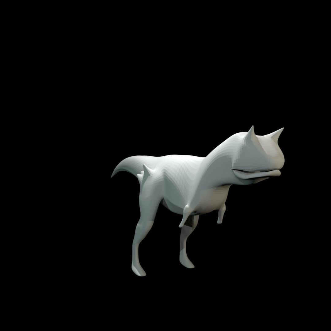 Low-poly Carnotaurus dinosaur Low-poly 3D model_34