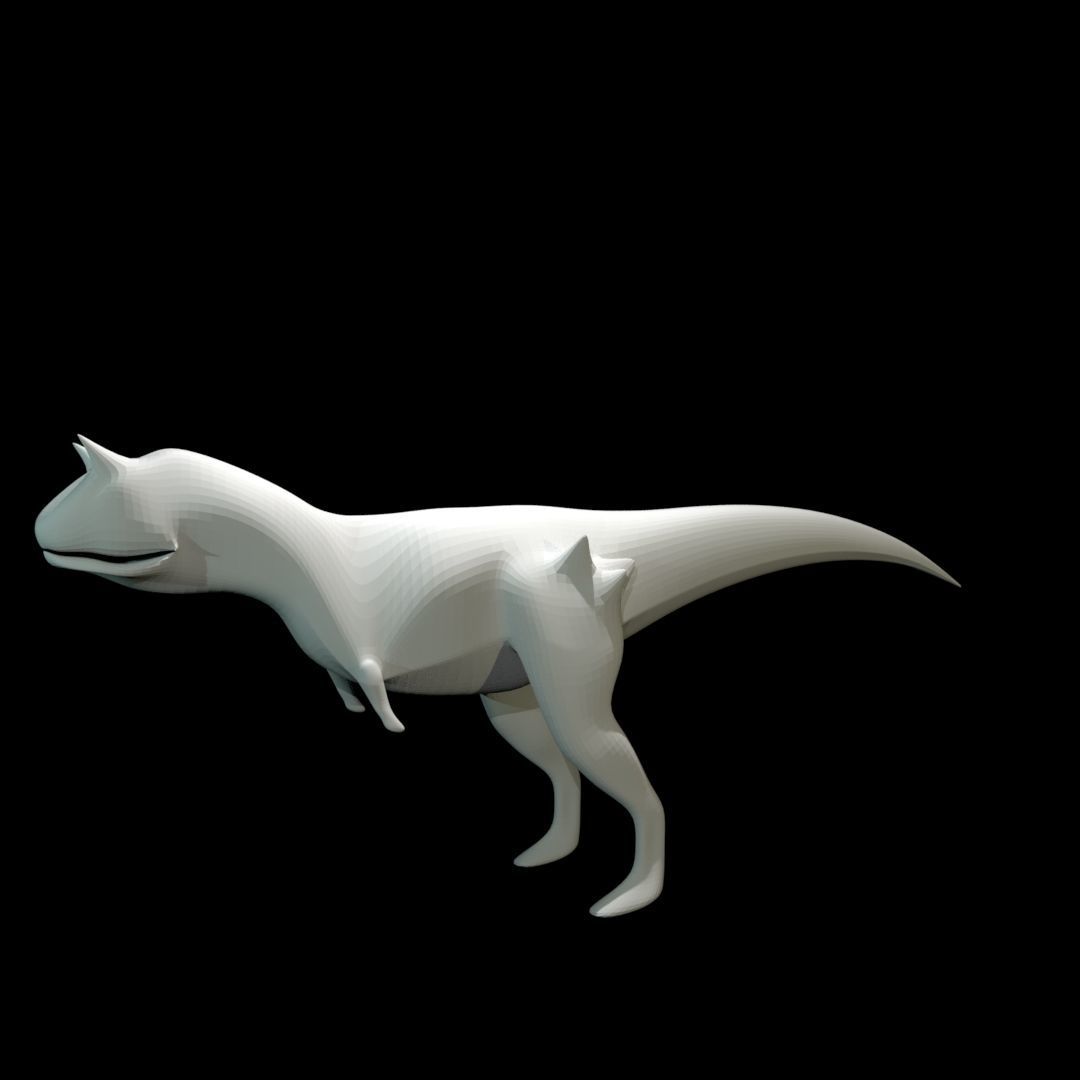 Low-poly Carnotaurus dinosaur Low-poly 3D model_25